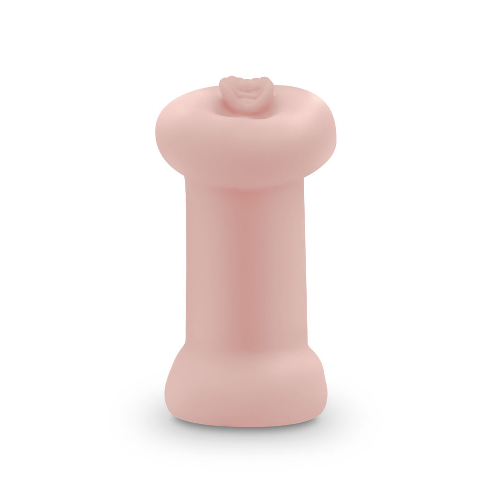 Beige male masturbator with ribbed pussy and ass openings, self-lubricating material, and glow-in-the-dark feature for lifelike sensations.
Keywords: male stroker, Tasha masturbator, ribbed orifices, pussy and ass stroker, X5® Plus material, self-lubricating stroker, glow-in-the-dark masturbator, open-ended design, lifelike texture, compact male toy, portable masturbator, realistic male toy