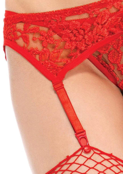 Lace Garter Belt with Thong | Leg Avenue