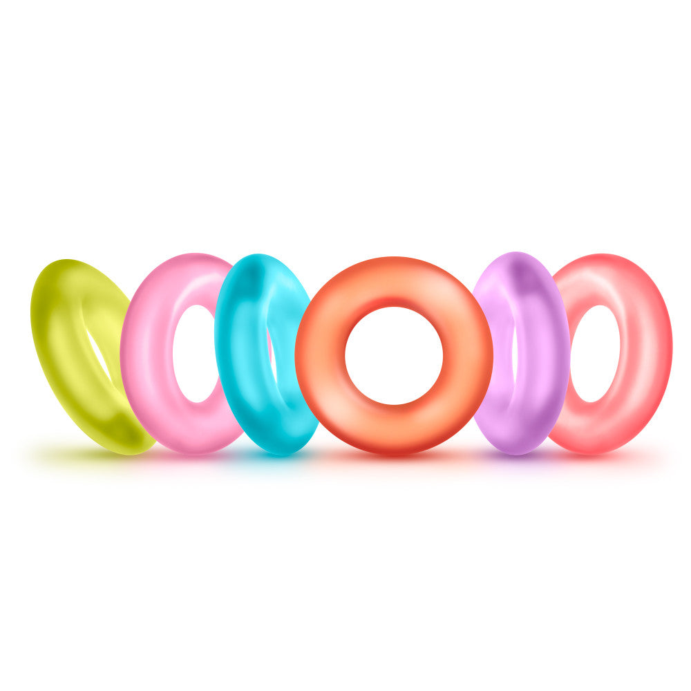 King of the Ring 6-pack stretchy cock rings in vibrant colors for longer, harder erections.

Keywords: King of the Ring, stretchy cock rings, no-pinch cock rings, stamina enhancer, reusable cock rings, body-safe TPE rings, multi-colored cock rings, erection enhancer, lube-safe cock rings, performance booster.