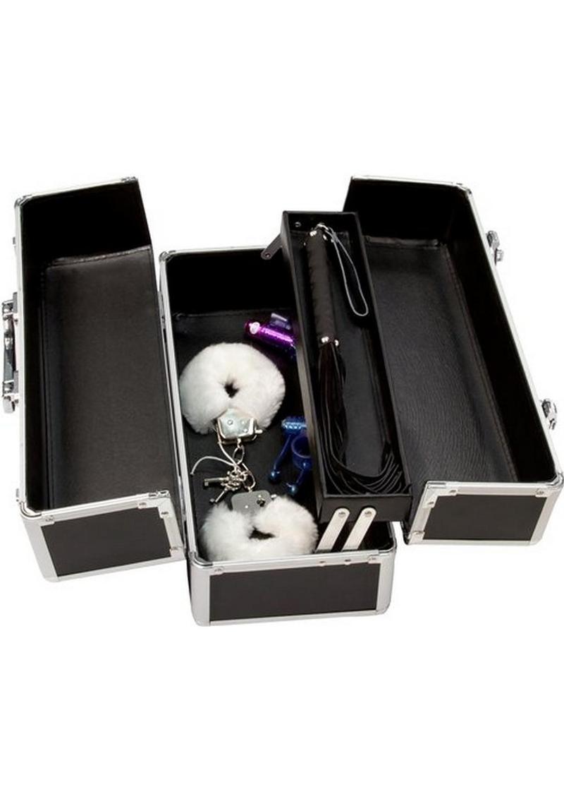 Lockable Vibrator Case - Black - Large