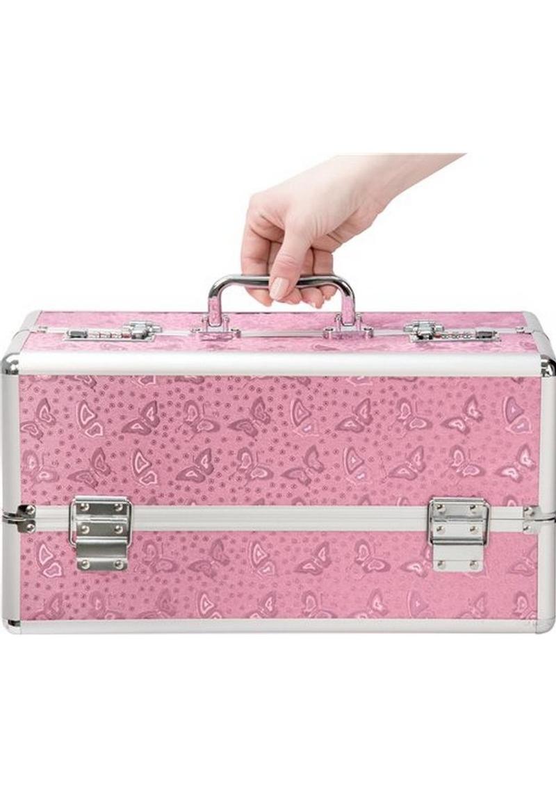 Pink, Purple, or Blue Lockable Vibrator Sex Toy Storage Case