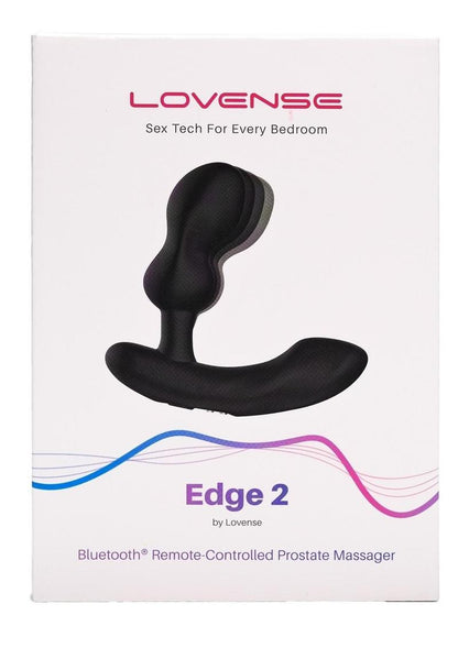 Lovense Edge 2 Remote Controlled Silicone Prostate Massager - Black Lovense Edge 2 adjustable prostate massager with dual motors, app control, body-safe silicone, waterproof design, and whisper-quiet operation.

adjustable prostate massager, app-controlled prostate toy, dual motor P-spot massager, waterproof prostate stimulator, Lovense Remote app toy, whisper-quiet prostate massager, ergonomic prostate toy, body-safe silicone massager, long-distance play toy.