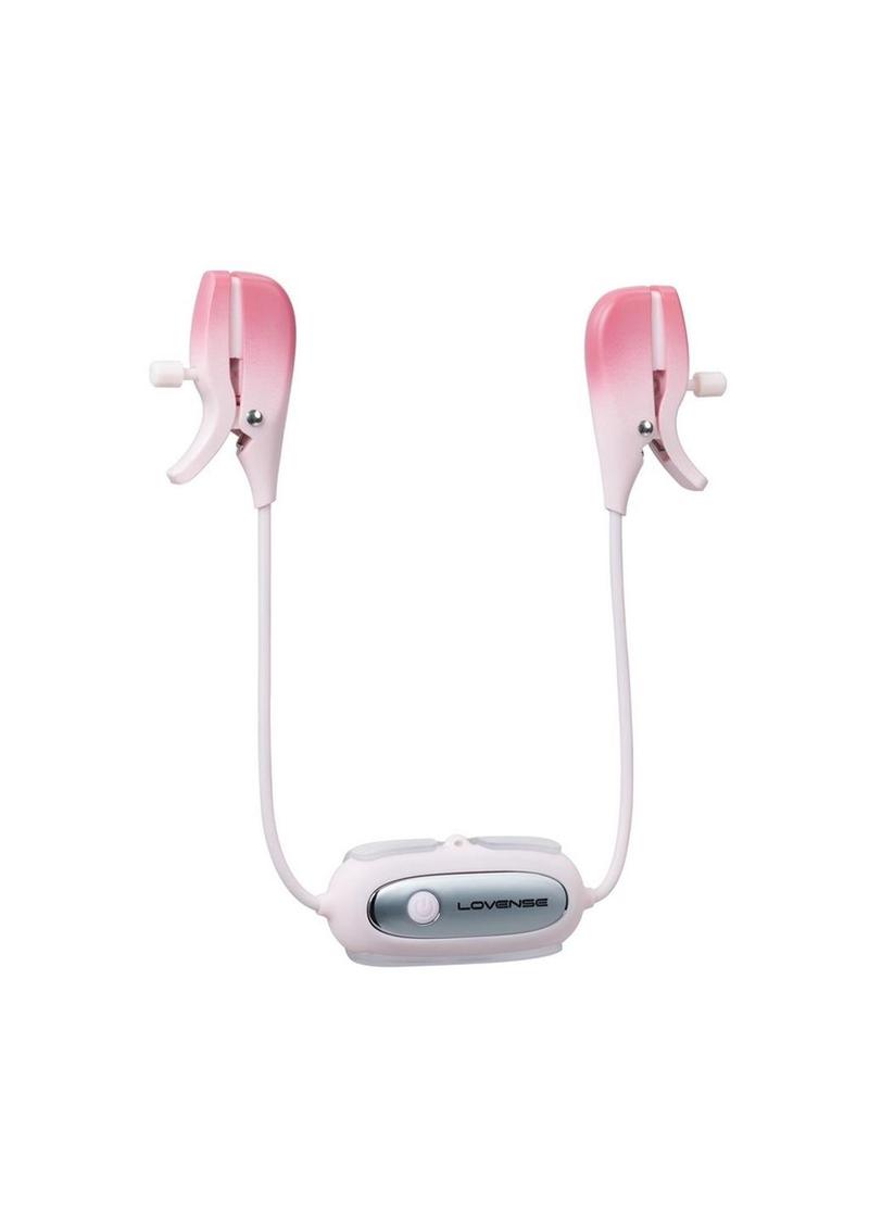 Lovense Gemini Rechargeable Silicone App-Control Nipple Clamps  - Pink App-controlled vibrating nipple clamps with adjustable force, dual motors, and customizable settings, perfect for public play, BDSM, or solo use.

vibrating nipple clamps, app-controlled nipple toys, adjustable clamp pressure, Lovense Remote app, wearable nipple clamps, customizable vibration patterns, public play clamps, BDSM nipple clamps, rechargeable nipple toys, IPX6 water-resistant clamps.