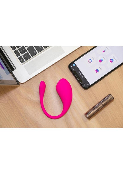 Lovense Lush 3 Bluetooth wearable vibrator with deep G-spot stimulation, app control, ultra-quiet motor, waterproof design, and up to 5 hours of battery life.

