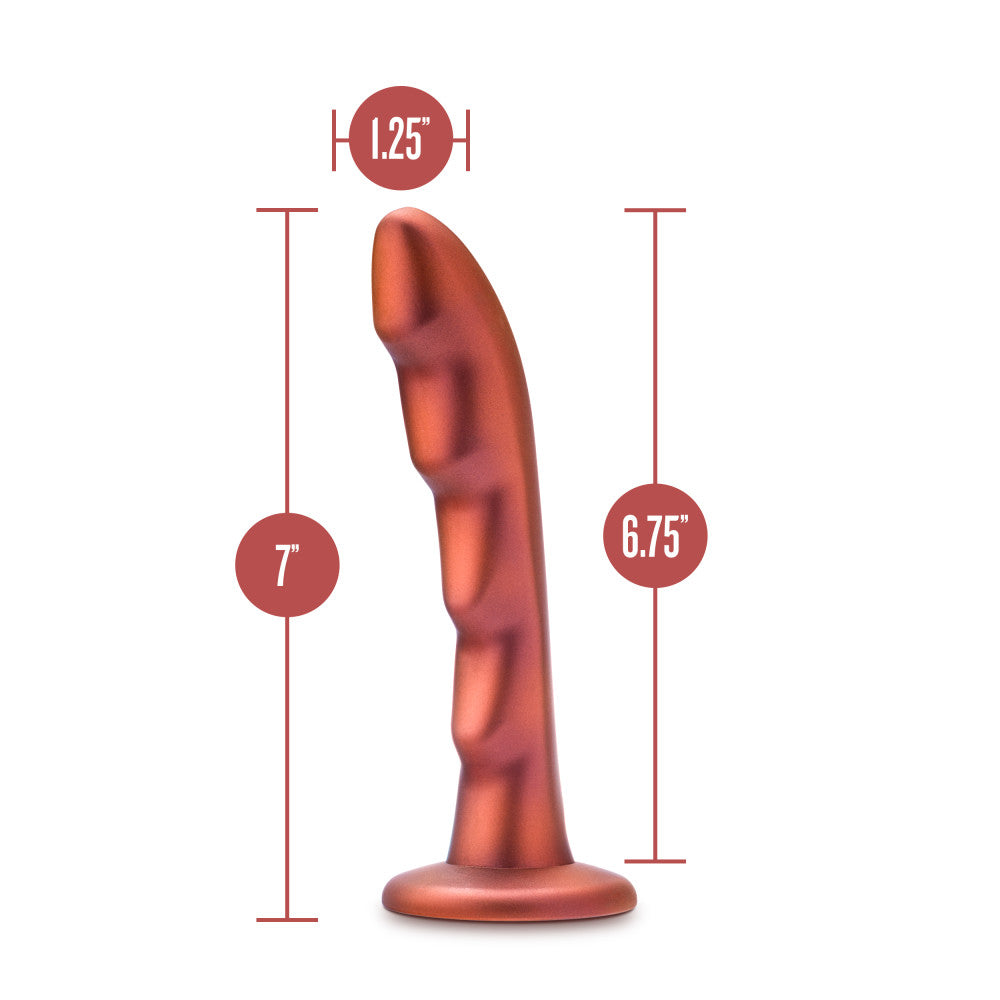 A red strap-on-compatible dildo with a curved design and ridges for G-spot pleasure. Made from body-safe silicone for versatile and comfortable play.
Keywords: Temptasia Jealousy Peg, red dildo, harness-compatible dildo, G-spot stimulation, strap-on play, ridged dildo, Puria silicone, UltraSilk finish, pegging dildo, body-safe silicone, vaginal and anal toy