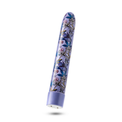 A set of three vibrators featuring psychedelic teal, mushroom-themed blue, and floral cannabis purple designs with customizable vibrations and waterproof functionality.

Keywords: psychedelic vibrator, slimline G-spot vibrator, RumbleTech vibrator, mushroom design vibrator, cannabis-inspired vibrator, waterproof sex toy, USB rechargeable vibrator, colorful vibrator, body-safe sex toy, stylish vibrators.