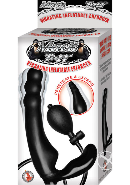 Mack Tuff Latex Vibrating Inflatable Enforcer Anal Probe - Black

Mack Tuff Vibrating Inflatable Enforcer with variable speeds, an EZ Squeeze hand pump, and phthalate-free latex, 8.5" total length and 5.5" insertable.
inflatable vibrating dildo, vibrating inflatable sex toy, phthalate-free latex dildo, customizable inflatable dildo, vibrating inflatable pleasure toy, RoHS-compliant inflatable dildo, variable-speed vibrating dildo, inflatable sex toy with hand pump.