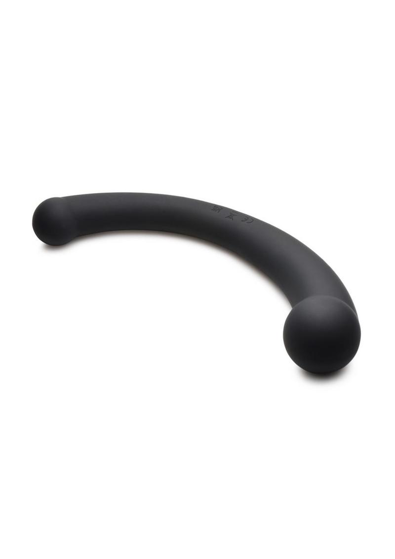 Crescent-shaped vibrating dual-ended dildo in Silver or Black, featuring 3 speeds, 7 patterns, premium silicone, and waterproof design for G-spot or P-spot stimulation.

10X Vibra-Crescent dildo, crescent-shaped vibrator, G-spot vibrator, P-spot stimulator, Silver vibrating dildo, Black dual-ended dildo, waterproof silicone vibrator, rechargeable crescent dildo, 10-mode vibrator, premium silicone sex toy