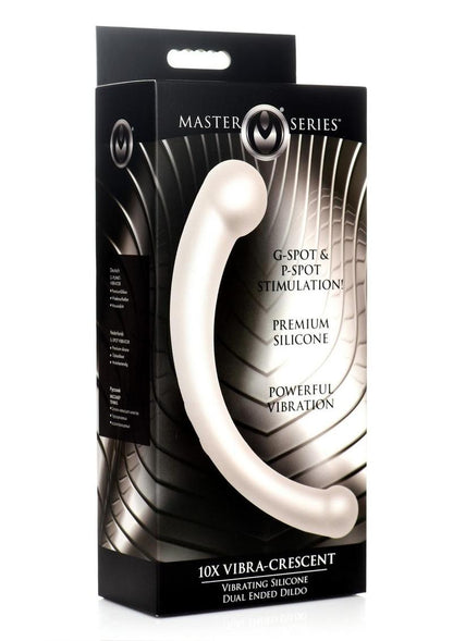 10X Vibra-Crescent Vibrating Silicone Dual-Ended Dildo | Master Series