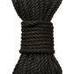 Merci Hogtied Bind and Tie 6mm Hemp Bondage Rope - Black - 30ft