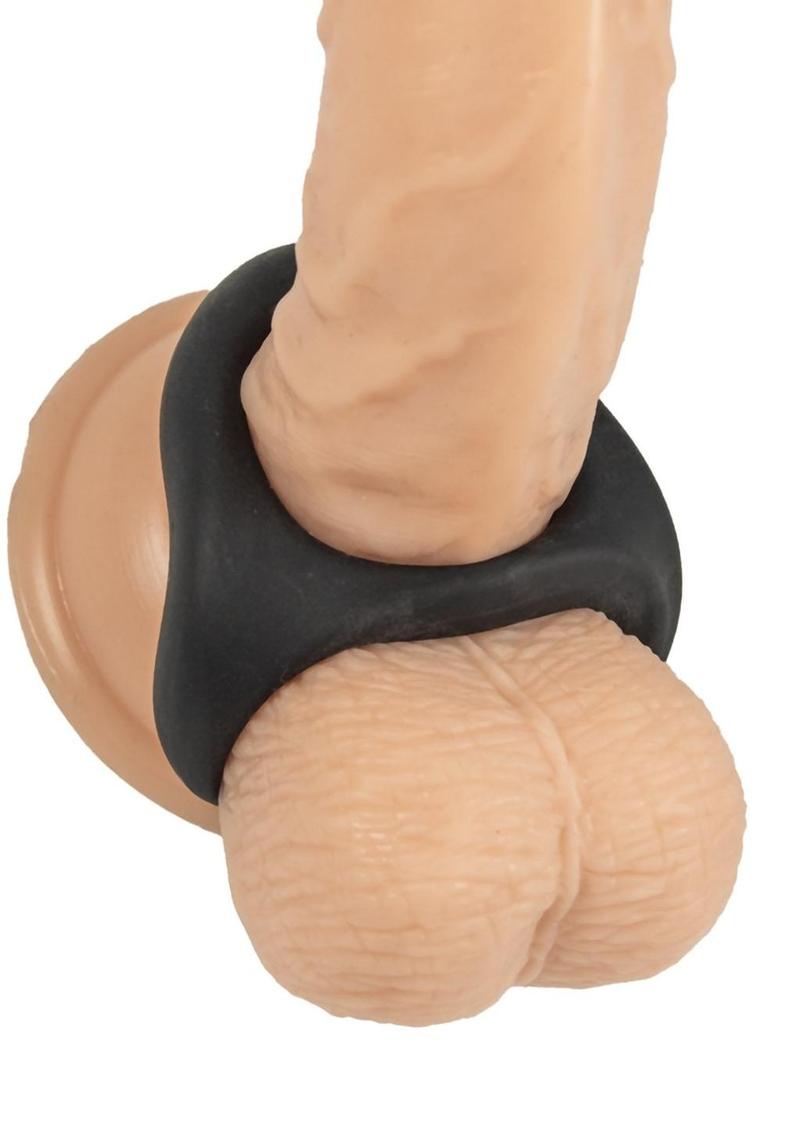 My Cock Ring Cock and Scrotum Double Ring, 100% silicone, dual-support design.

double cock and scrotum ring, silicone cock ring, scrotum support ring, teardrop cock ring, Nasstoys cock ring, body-safe cock ring, phthalate-free cock ring, cock ring for men, enhanced stamina ring.

