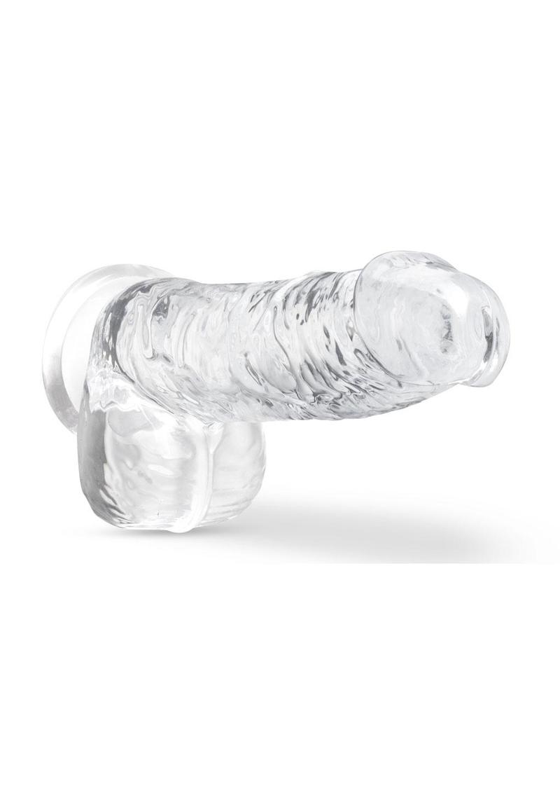 Naturally Yours Crystalline Dildo - Clear/Diamond - 6in Naturally Yours Crystalline Dildo, lifelike dildo with suction cup base, harness-compatible, available in crystal clear or crystal pink. 

lifelike dildo, crystal clear dildo, crystal pink dildo, suction cup dildo, harness-compatible dildo, body-safe TPE, realistic dildo, versatile play toy, Blush Novelties dildo