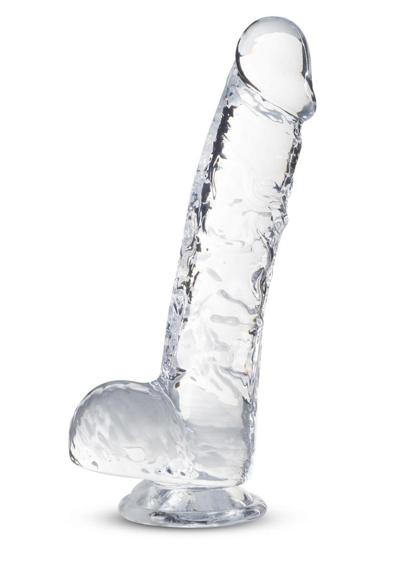 Naturally Yours Crystalline Dildo - Clear/Diamond - 6in Naturally Yours Crystalline Dildo, lifelike dildo with suction cup base, harness-compatible, available in crystal clear or crystal pink. 

lifelike dildo, crystal clear dildo, crystal pink dildo, suction cup dildo, harness-compatible dildo, body-safe TPE, realistic dildo, versatile play toy, Blush Novelties dildo