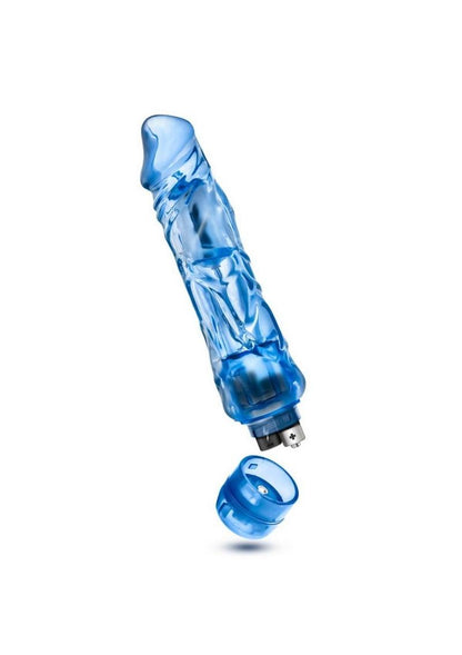 Naturally Yours Wild Ride Vibrating Dildo - Blue - 9in