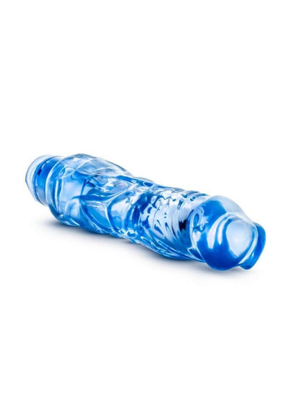 Naturally Yours Wild Ride Vibrating Dildo - Blue - 9in