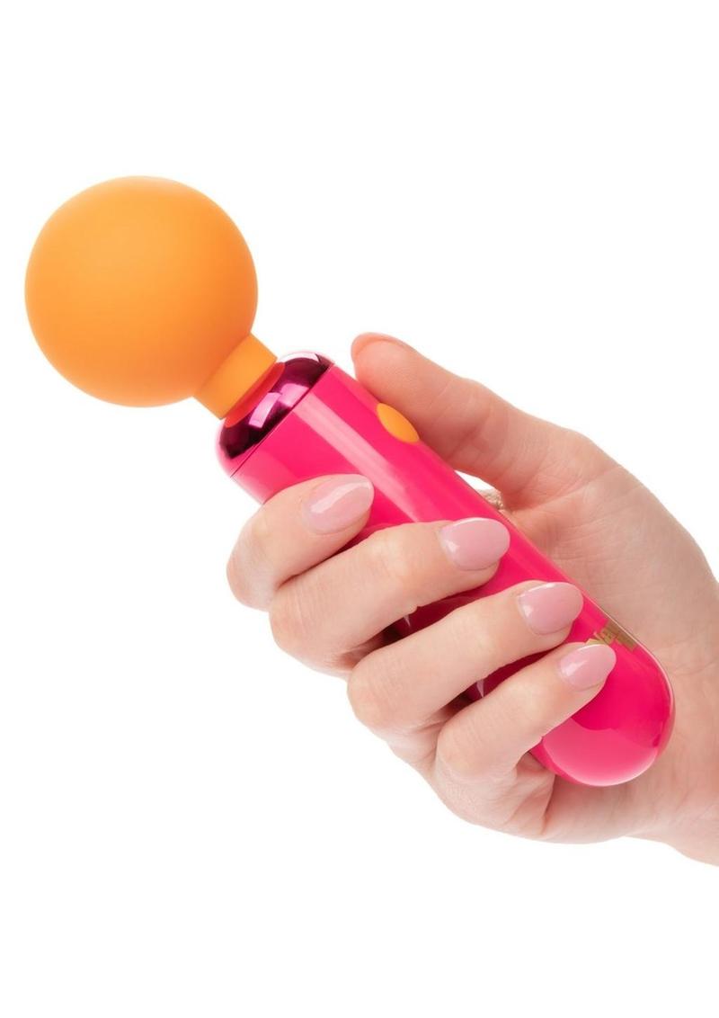 Naughty Bits Home Cumming Queen Rechargeable Silicone Vibrating Wand - Pink vibrating wand with flexible silicone head, 10 vibration functions, waterproof design, and USB rechargeable.
Keywords: silicone vibrating wand, Naughty Bits collection, pink waterproof vibrator, flexible head massager, 10-function wand, USB rechargeable vibrator, phthalate-free massager, personal massager wand, bold pink vibrator.