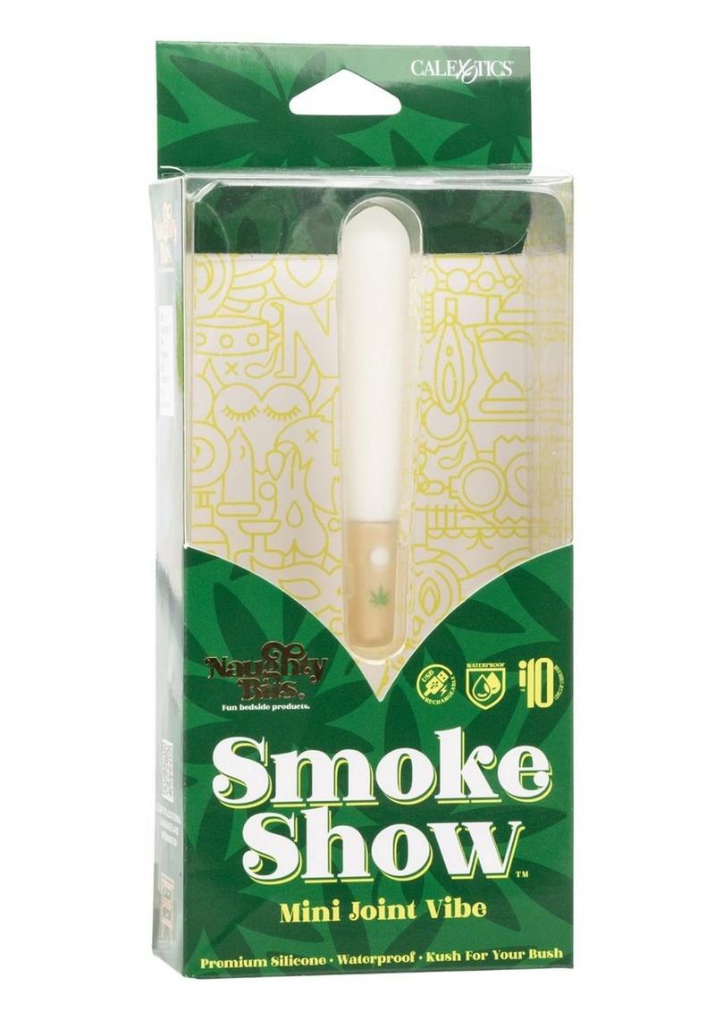 Naughty Bits Smoke Show Rechargeable Silicone Mini Joint Vibrator - Multicolor Compact joint-shaped vibrator with 10 vibration functions, body-safe silicone, waterproof design, and USB rechargeability.
Keywords: Smoke Show mini vibe, Naughty Bits vibrator, cannabis-inspired massager, joint-shaped vibe, waterproof silicone vibrator, rechargeable mini vibrator, 10 vibration functions, compact sex toy, playful adult toy, kush-themed vibrator. 