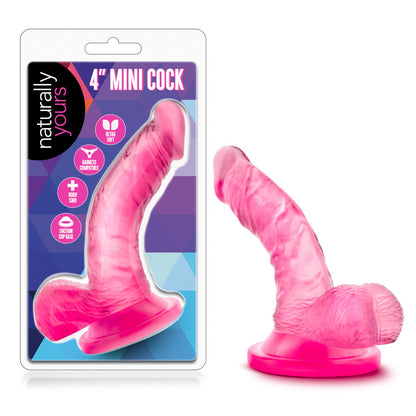 Naturally Yours Mini Cock, lifelike dildo with curved shaft, suction cup base, and body-safe materials, available in pink or purple.

beginner dildo, lifelike dildo, pink dildo, purple dildo, G-spot stimulation, P-spot stimulation, pegging toy, harness-compatible dildo, suction cup dildo, body-safe TPE, beginner-friendly sex toy