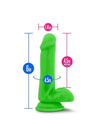 Neo Dual Density Dildo with Balls - Green/Neon Green - 6in Neo dual-density dildo with suction cup base, available in green, pink, or blue; harness compatible and body-safe.
Keywords: dual-density dildo, realistic dildo, suction cup dildo, harness compatible dildo, body-safe PVC dildo, latex-free dildo, phthalate-free dildo, green dual-density dildo, pink realistic dildo, blue suction cup dildo, anal safe dildo, non-porous PVC dildo, lifelike dual-density dildo