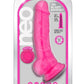 6 or 7 Inch Realistic Neon Dual Density Dildo With Balls & Suction Cup Base | Neo By Blush®