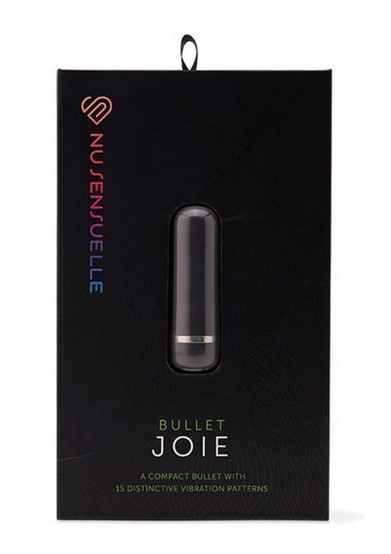 Joie bullet vibrator with 3 speeds, 12 pulsations, waterproof design, and USB rechargeable.

Keywords: Joie bullet vibrator, compact vibrator, waterproof bullet vibe, 12-pulsation bullet, USB rechargeable vibrator, body-safe small vibrator, clitoral and nipple stimulator, travel-friendly vibrator, moderate intensity vibrator, versatile bullet vibrator.