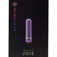 Nu Sensuelle Joie Rechargeable Silicone Bullet - Purple Joie bullet vibrator with 3 speeds, 12 pulsations, waterproof design, and USB rechargeable.

Keywords: Joie bullet vibrator, compact vibrator, waterproof bullet vibe, 12-pulsation bullet, USB rechargeable vibrator, body-safe small vibrator, clitoral and nipple stimulator, travel-friendly vibrator, moderate intensity vibrator, versatile bullet vibrator.