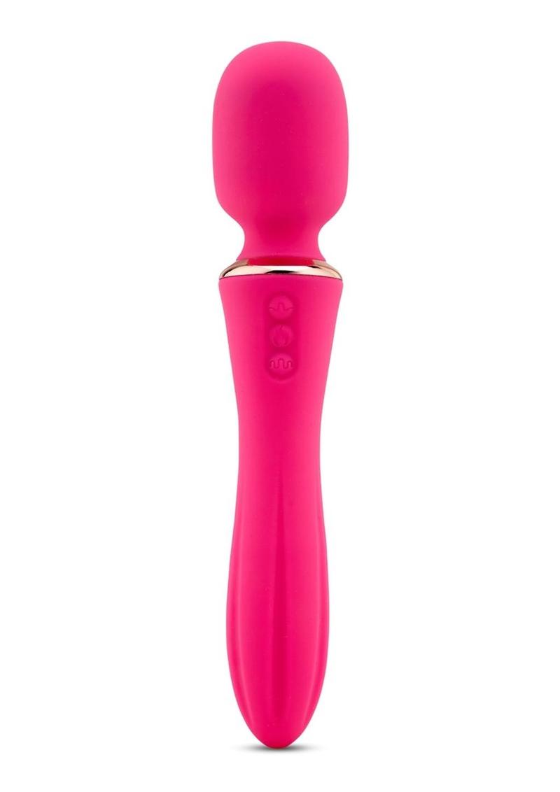 Nu Sensuelle Mika Nubii Mini Wand, available in pink or blue, featuring vibration, warmth, turbo boost, and 12 speeds for customizable pleasure.

Nu Sensuelle wand, rechargeable mini wand, vibration and warming wand, turbo boost vibrator, beginner-friendly wand, G-spot stimulation, clitoral stimulation, waterproof wand vibrator, pink mini wand, blue mini wand