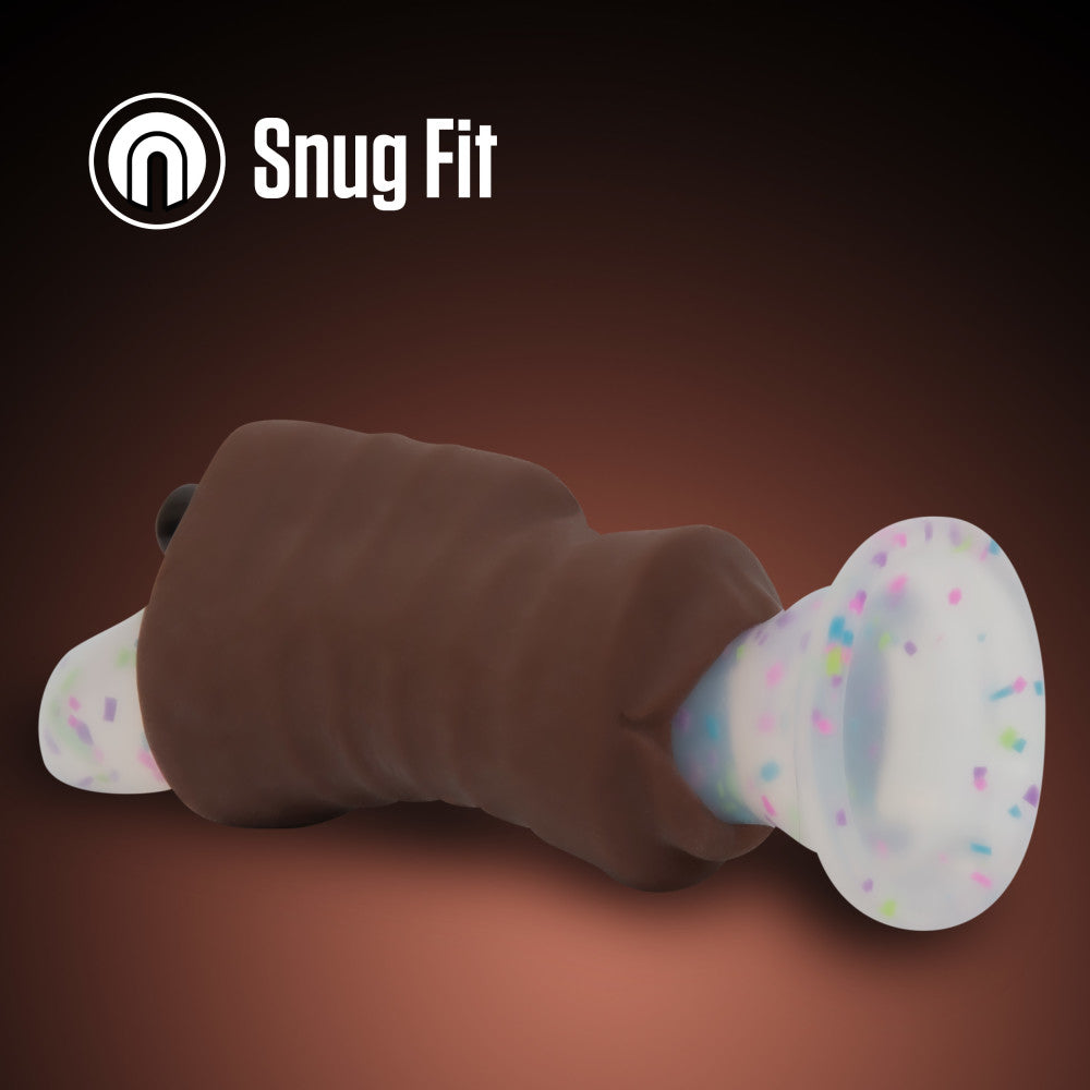 Brown male masturbator with a tight, nubbed canal, vibrating bullet, and lifelike X5® Plus material for intense sensations.

Keywords: male stroker, vibrating stroker, Krystal masturbator, tight canal stroker, vibrating bullet, X5® Plus material, open-ended masturbator, lifelike male toy, portable male stroker, realistic sensations, hybrid lube compatible, compact masturbator, AI-inspired sex toy