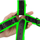 Glow-in-the-dark cross harness with adjustable straps and fluorescent green detailing. Keywords: Ouch Glow in the Dark Cross Harness, glow-in-the-dark harness, fluorescent green harness, adjustable bondage harness, BDSM glow gear, glow-in-the-dark rave harness, men’s bondage gear, cross-style harness, neon kink accessories, glow BDSM harness