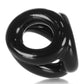 Oxballs Atomic Jock Tri-Sport Cock Ring - Black Three-ring cock sling made from soft FLEX-TPR for versatile grip and ultimate comfort. Keywords: TRI-SPORT cock sling, Oxballs three-ring sling, FLEX-TPR cock ring, ball separator sling, versatile cock ring, bulge-enhancing ring, soft stretchy cock sling, tri-cock ring design, phthalate-free sling, ultimate cock and ball sling.