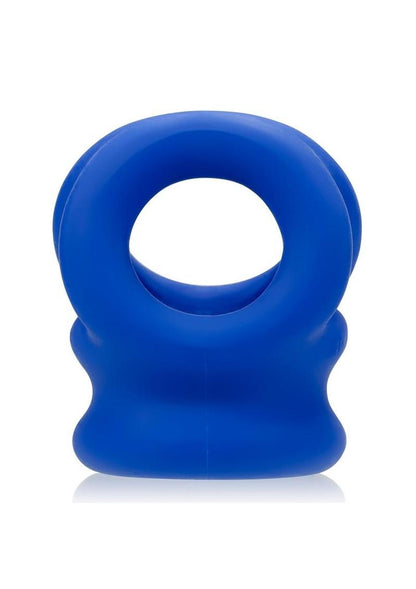 TRI-SQUEEZE cocksling by Oxballs, featuring a built-in ball stretcher, 3-ring design, and soft PLUS+silicone™ material in black, blue, or clear.

cocksling, Oxballs TRI-SQUEEZE, ball stretcher sling, 3-ring cocksling, black cocksling, blue cocksling, clear cocksling, PLUS+silicone cocksling, bulge-enhancing sling, ball support ring, customizable cocksling.