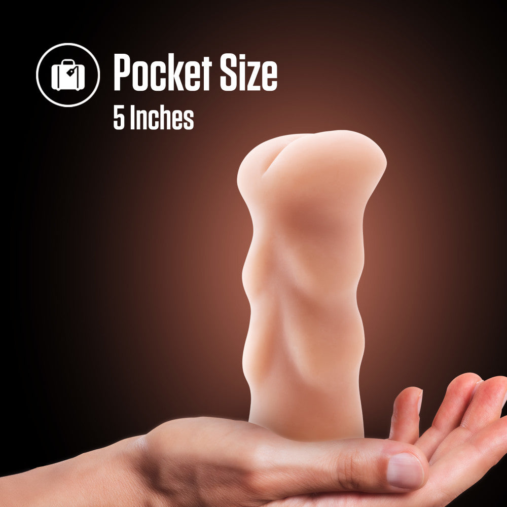 Beige male stroker with a tight, ribbed canal and ultra-soft X5® Plus material, designed for a realistic anal feel.
Keywords: male stroker, Cassie masturbator, tight canal stroker, ribbed canal, X5® Plus material, realistic anal feel, open-ended design, lifelike male toy, compact masturbator, lube compatible, AI-inspired sex toy, portable stroker