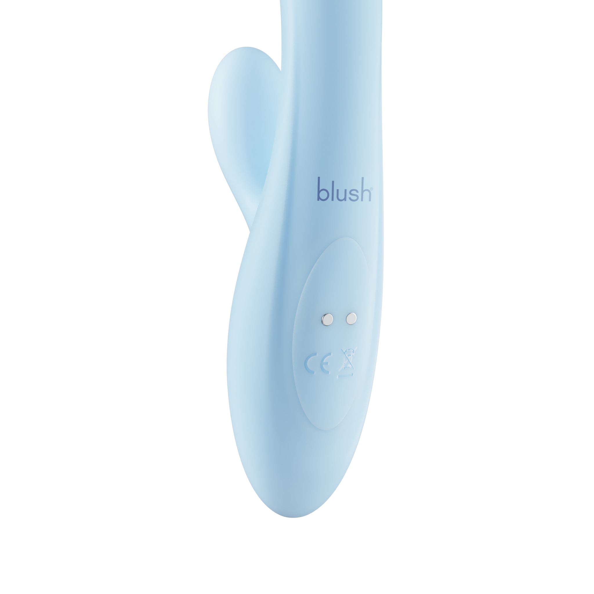 Moondust Magic - 8 Inch G Spot Clitoral Rabbit Vibrator - 10 Dual Vibration Modes - Soft Silicone - Blue | Play With Me By Blush®