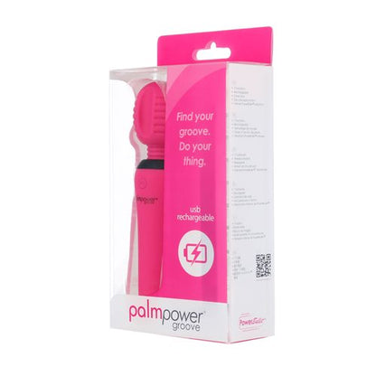 PalmPower Groove Mini Wand, a compact, USB-rechargeable massager with grooved silicone head, 4 speeds, and 3 patterns for customizable sensations.

Mini Wand, compact wand massager, USB rechargeable vibrator, grooved silicone wand, portable massager, 4 speeds, 3 patterns, PowerBullet motor, body-safe massager, travel wand vibrator, whisper-quiet wand