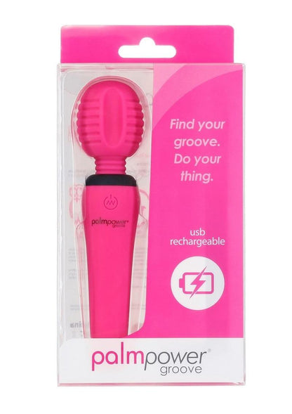 PalmPower Groove Mini Wand, a compact, USB-rechargeable massager with grooved silicone head, 4 speeds, and 3 patterns for customizable sensations.

Mini Wand, compact wand massager, USB rechargeable vibrator, grooved silicone wand, portable massager, 4 speeds, 3 patterns, PowerBullet motor, body-safe massager, travel wand vibrator, whisper-quiet wand