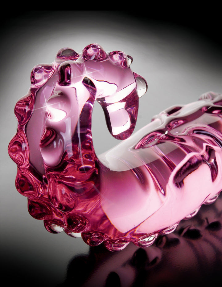 Hand-blown pink glass wand, 6 inches long, hypoallergenic, temperature responsive, and body-safe, perfect for luxurious and hygienic pleasure.

Icicles glass wand, hand-blown glass massager, pink glass wand, hypoallergenic glass toy, temperature play glass dildo, luxury glass massager, body-safe glass wand, dishwasher-safe toy, elegant glass dildo, versatile glass wand