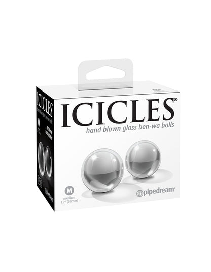 2 Piece Set Glass Ben-Wa Balls | Icicles® No. 42