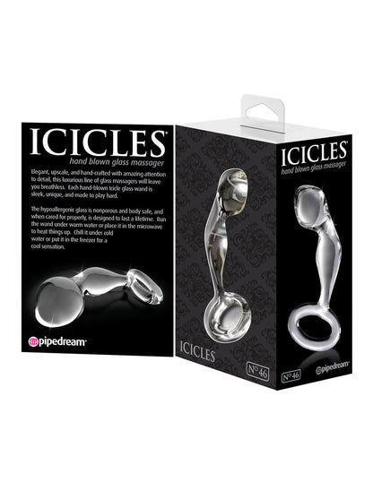 Glass Anal Prostate Massager Plug | Icicles® No. 46