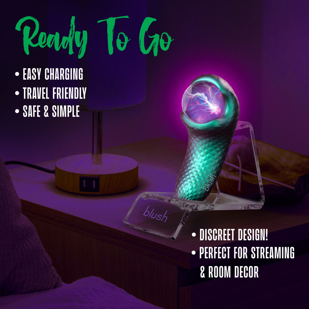 Enchanted Serpent Pulse Vibrator With Mystical Plasma Globe  ♥ Temptasia By Blush®