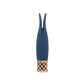 Mini navy blue wand vibrator with flickering rabbit ear tips, a rose gold lattice base, and incremental speed control for targeted stimulation.
Keywords: rabbit ear vibrator, mini wand massager, Pillow Talk Secrets, PowerBullet motor, silicone vibrator, clitoral vibrator, travel-friendly vibrator, waterproof mini vibrator, rechargeable vibrator, rose gold vibrator.