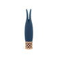 Mini navy blue wand vibrator with flickering rabbit ear tips, a rose gold lattice base, and incremental speed control for targeted stimulation.
Keywords: rabbit ear vibrator, mini wand massager, Pillow Talk Secrets, PowerBullet motor, silicone vibrator, clitoral vibrator, travel-friendly vibrator, waterproof mini vibrator, rechargeable vibrator, rose gold vibrator.