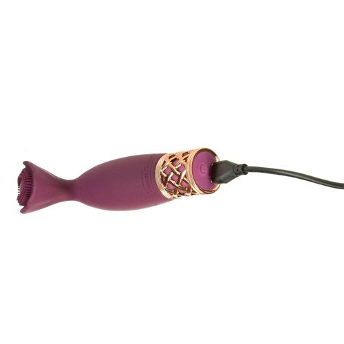 Petite purple wand massager with a flower-shaped silicone head, rose gold lattice base, and adjustable vibration speeds for discreet, powerful pleasure.
Keywords: mini wand massager, Pillow Talk Secrets, flower-shaped vibrator, PowerBullet motor, silicone massager, travel-friendly vibrator, waterproof wand, rechargeable wand vibrator, rose gold massager, discreet vibrating wand.