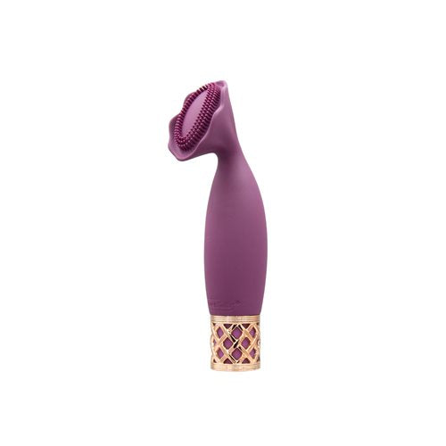 Petite purple wand massager with a flower-shaped silicone head, rose gold lattice base, and adjustable vibration speeds for discreet, powerful pleasure.
Keywords: mini wand massager, Pillow Talk Secrets, flower-shaped vibrator, PowerBullet motor, silicone massager, travel-friendly vibrator, waterproof wand, rechargeable wand vibrator, rose gold massager, discreet vibrating wand.