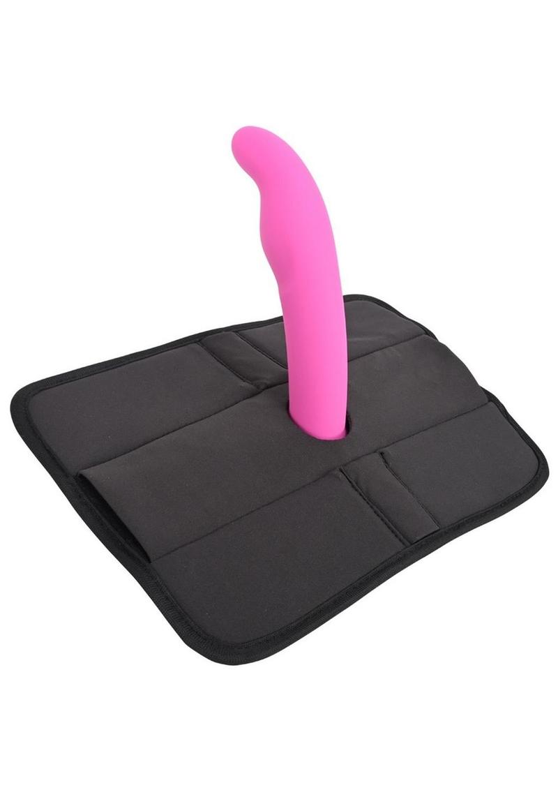 3-in-1 play pad for flared base dildos, wand vibrators, and bullet vibes, designed for Pivot™ products with Hook and Loop compatibility. Keywords: 3-in-1 play pad, Pivot Play-Pad, hands-free stimulation, flared dildo pad, wand vibrator accessory, bullet vibe pad, Hook and Loop toy pad, reusable play pad, adjustable play pad, BDSM accessories, sex toy furniture. 