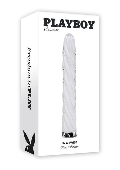 In A Twist Rechargeable Glass Slimline Vibrator | Playboy