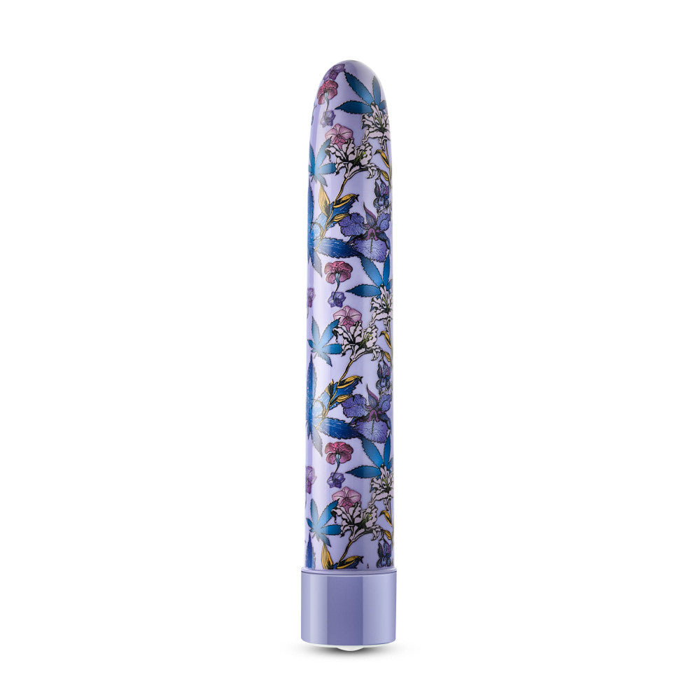 A set of three vibrators featuring psychedelic teal, mushroom-themed blue, and floral cannabis purple designs with customizable vibrations and waterproof functionality.

Keywords: psychedelic vibrator, slimline G-spot vibrator, RumbleTech vibrator, mushroom design vibrator, cannabis-inspired vibrator, waterproof sex toy, USB rechargeable vibrator, colorful vibrator, body-safe sex toy, stylish vibrators.