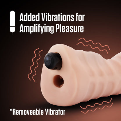 Beige male masturbator with a tight, nubbed canal, vibrating bullet, and ultra-soft X5® Plus material for realistic oral sensations.

male stroker, Nicole masturbator, vibrating stroker, tight canal, vibrating bullet, X5® Plus material, open-ended design, lifelike male toy, realistic sensations, compact masturbator, lube compatible, AI-inspired sex toy, portable stroker