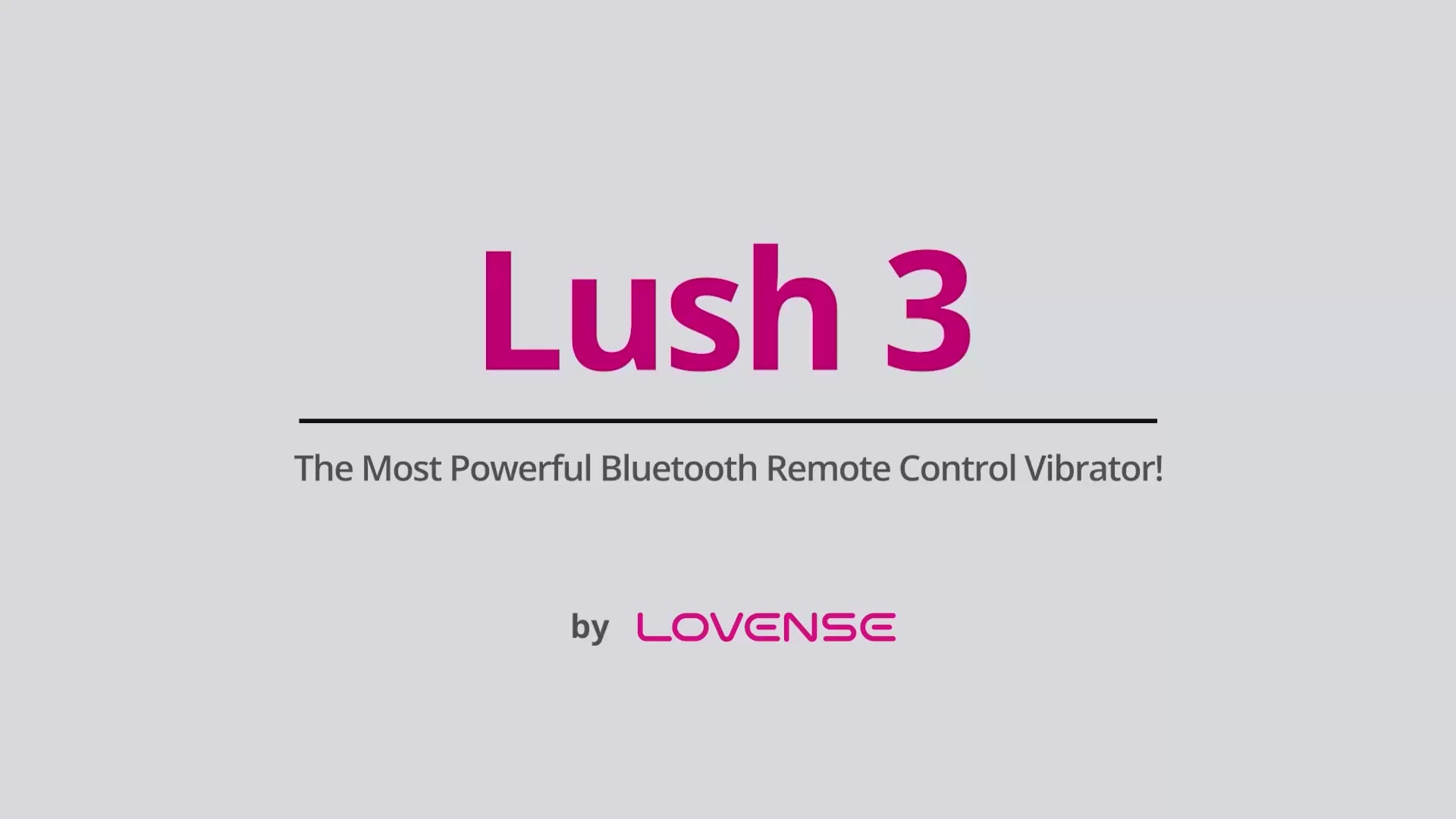 Lovense Lush 3 Bluetooth wearable vibrator with deep G-spot stimulation, app control, ultra-quiet motor, waterproof design, and up to 5 hours of battery life.

