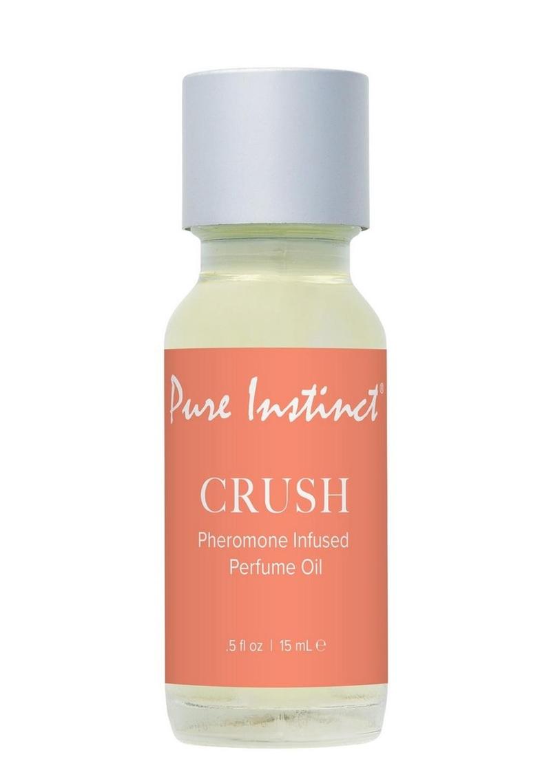 Pure Instinct Pheromone Perfume Oil Dropper- Crush - 0.5oz/15ml Unisex pheromone fragrance with citrus, floral, amber, and musk notes, packed in a sleek 15 ml dropper bottle.
Keywords: Pure Instinct perfume, unisex pheromone fragrance, citrus floral perfume oil, amber musk scent, 15 ml dropper fragrance, gender-neutral pheromone oil, paraben-free perfume, confidence-boosting perfume, long-lasting pheromone scent, Pure Instinct perfume for men and women.