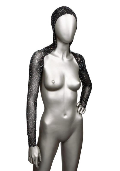 Radiance™ Hooded Shoulder Shrug with Rhinestones | One Size + Plus Size | CalExotics